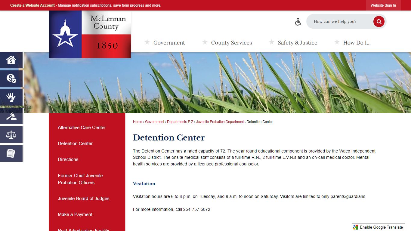 Detention Center | McLennan County, TX